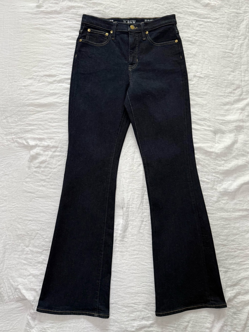 J.Crew Y2K Mid Rise Bootcut Flare Jeans 27 Dark Indigo